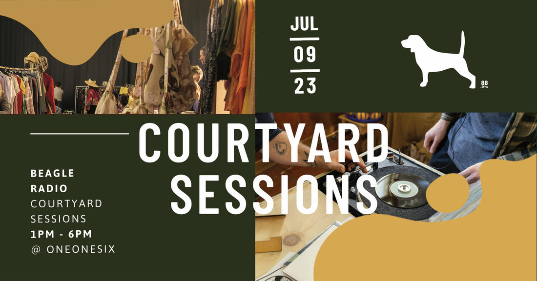 Beagle Radio Courtyard session flyer