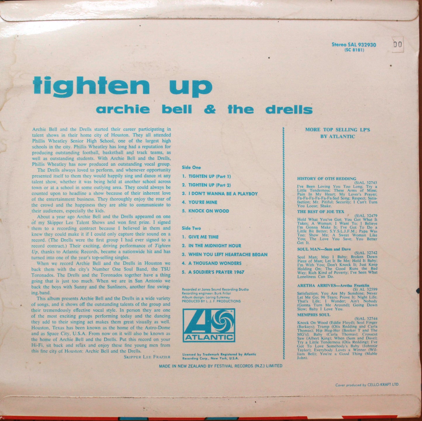 Archie Bell & The Drells - Tighten Up (2nd Hand)