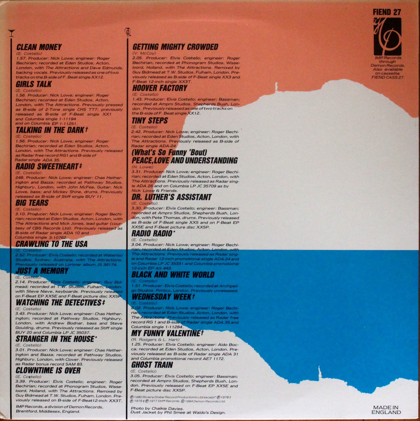 Elvis Costello & The Attractions - Ten Bloody Marys & Ten How's Your Fathers (2nd-Hand)