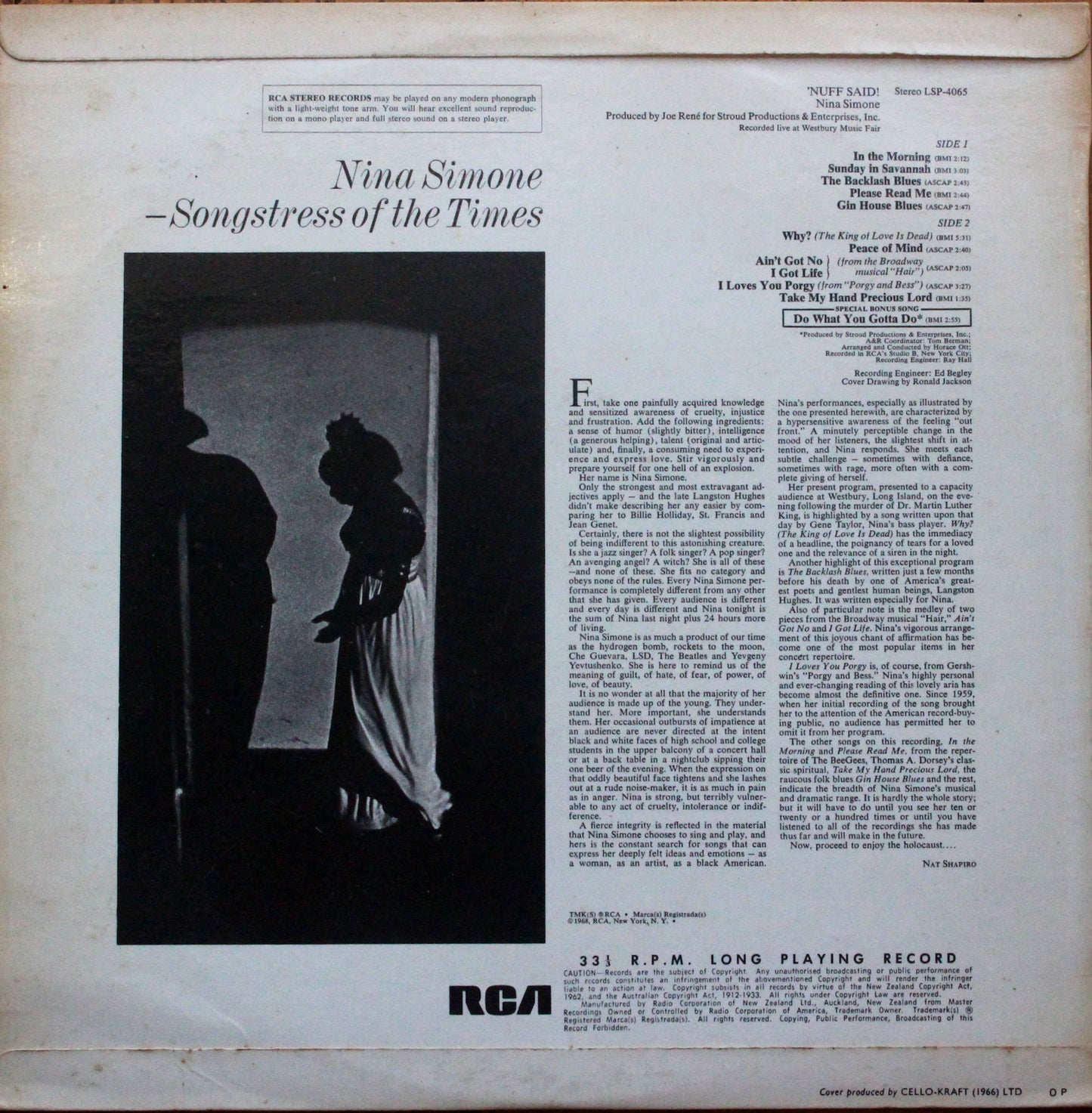 Nina Simone - 'Nuff Said! (2nd-Hand)