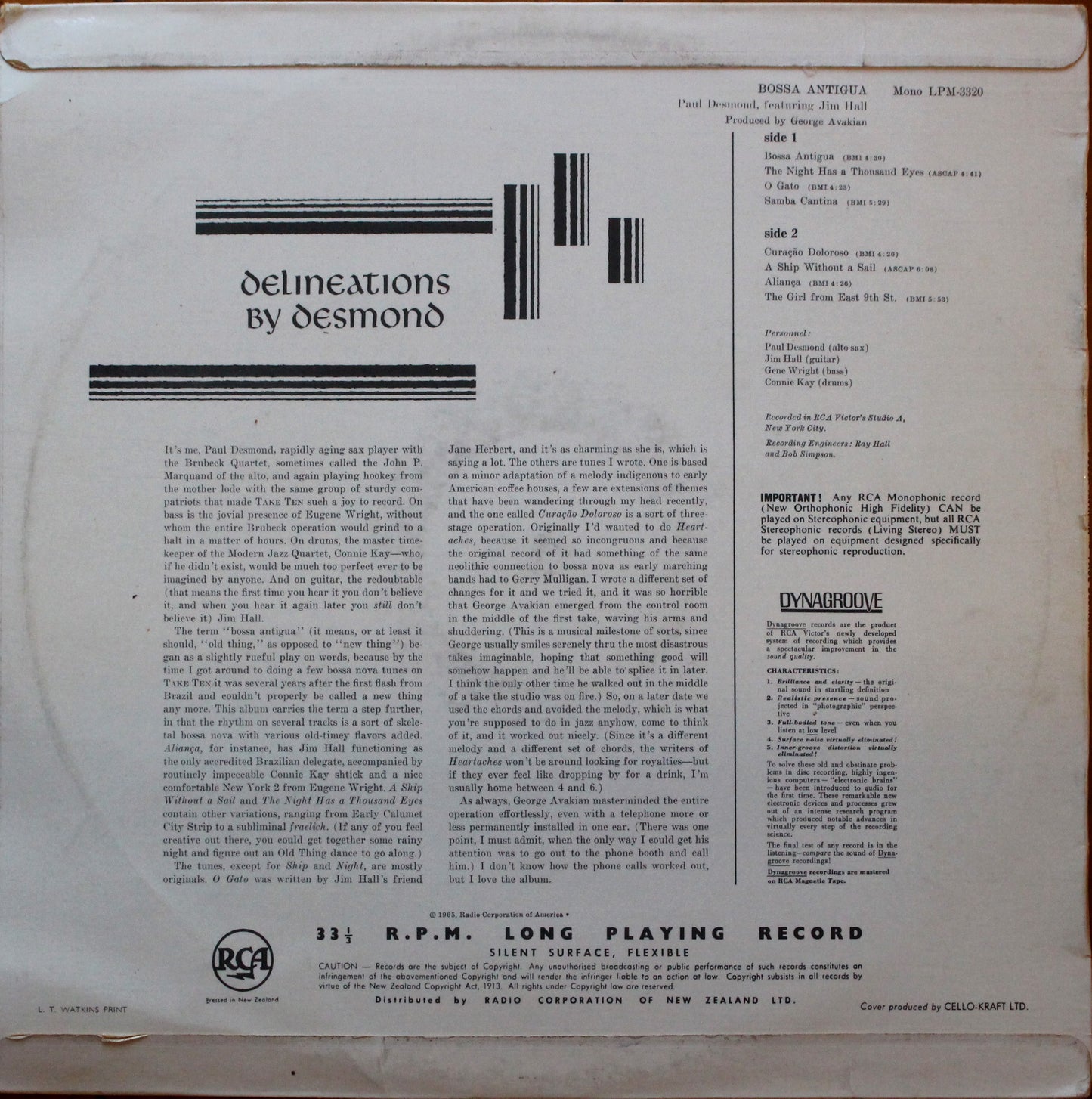 Paul Desmond - Bossa Antigua (2nd Hand)