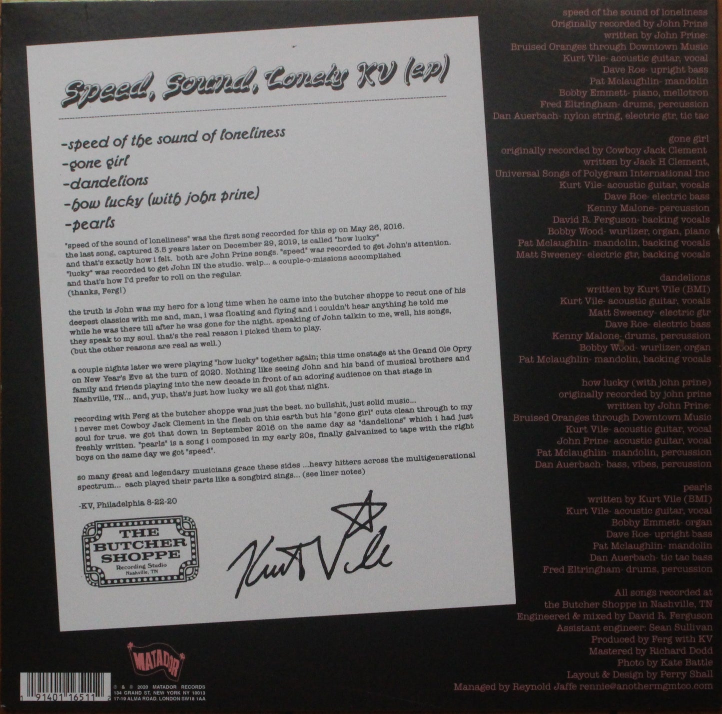 Kurt Vile - Speed, Sound, Lonely KV - EP (2nd-Hand)