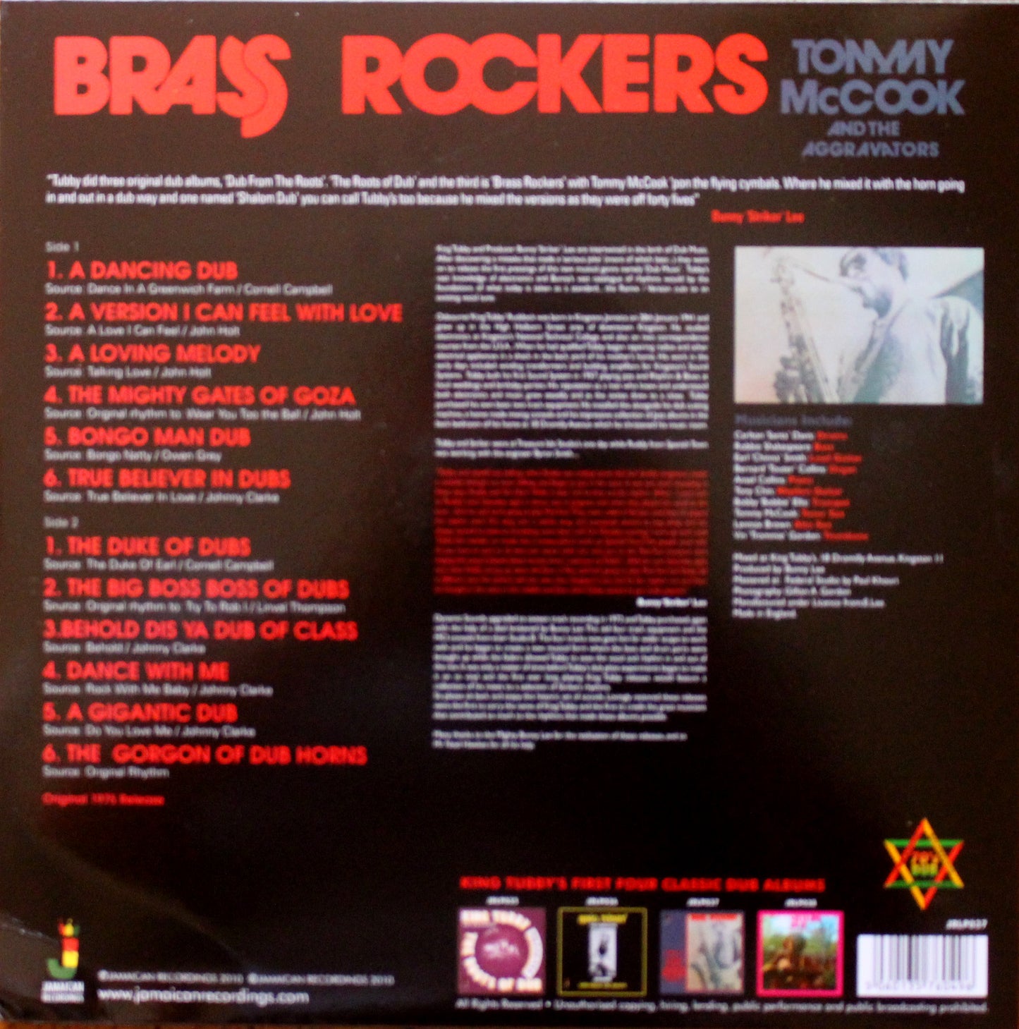 Tommy McCook & The Aggravators - Brass Rockers (2ND Hand)