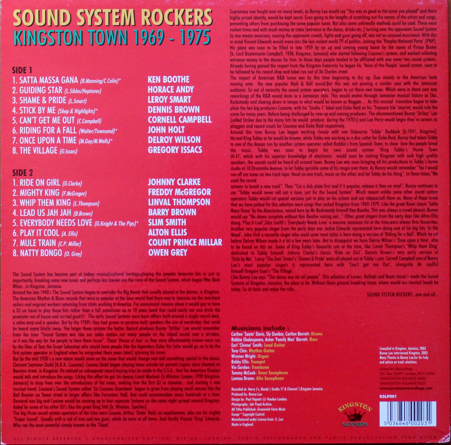 Various Artists - Sound System Rockers 1969-1975 (2ND Hand)