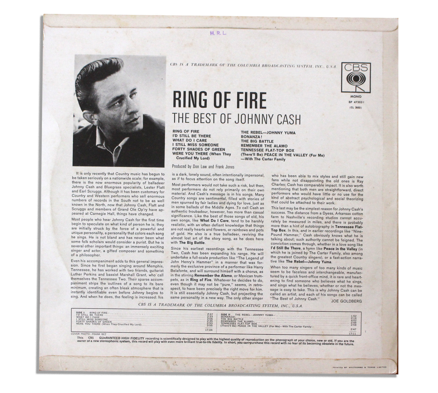 Johnny Cash - Ring Of Fire, The Best Of (2nd-Hand)
