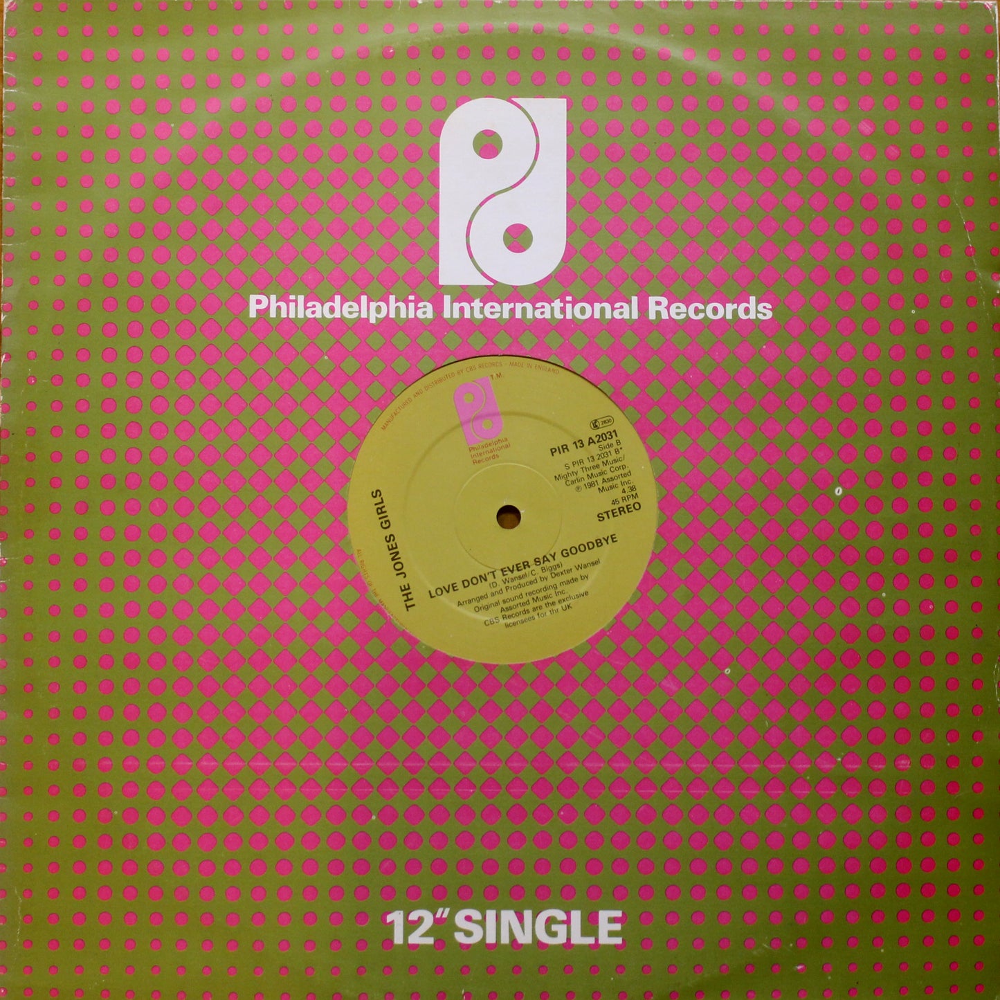 The Jones Girls - Nights Over Egypt 12" (2nd-Hand)
