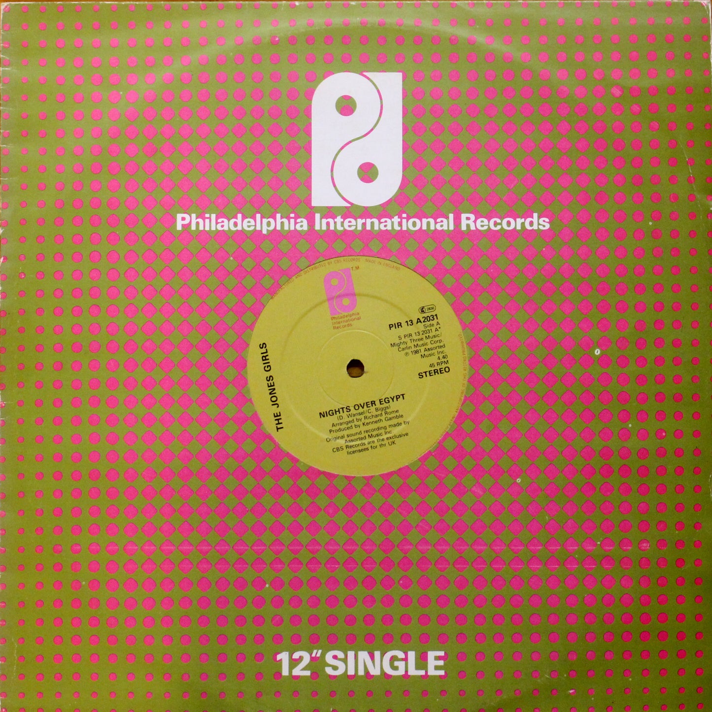 The Jones Girls - Nights Over Egypt 12" (2nd-Hand)