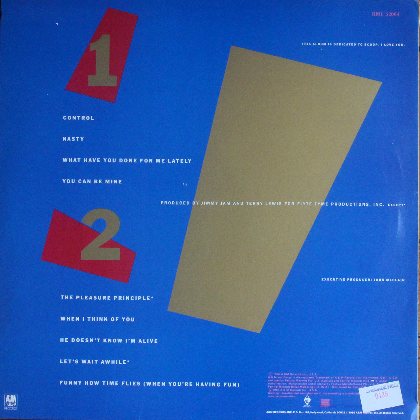 Janet Jackson - Control (2nd-Hand)