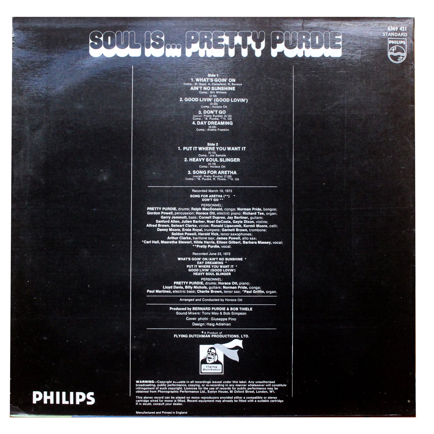 Pretty Purdie - Soul Is... Pretty Purdie (2nd-Hand)