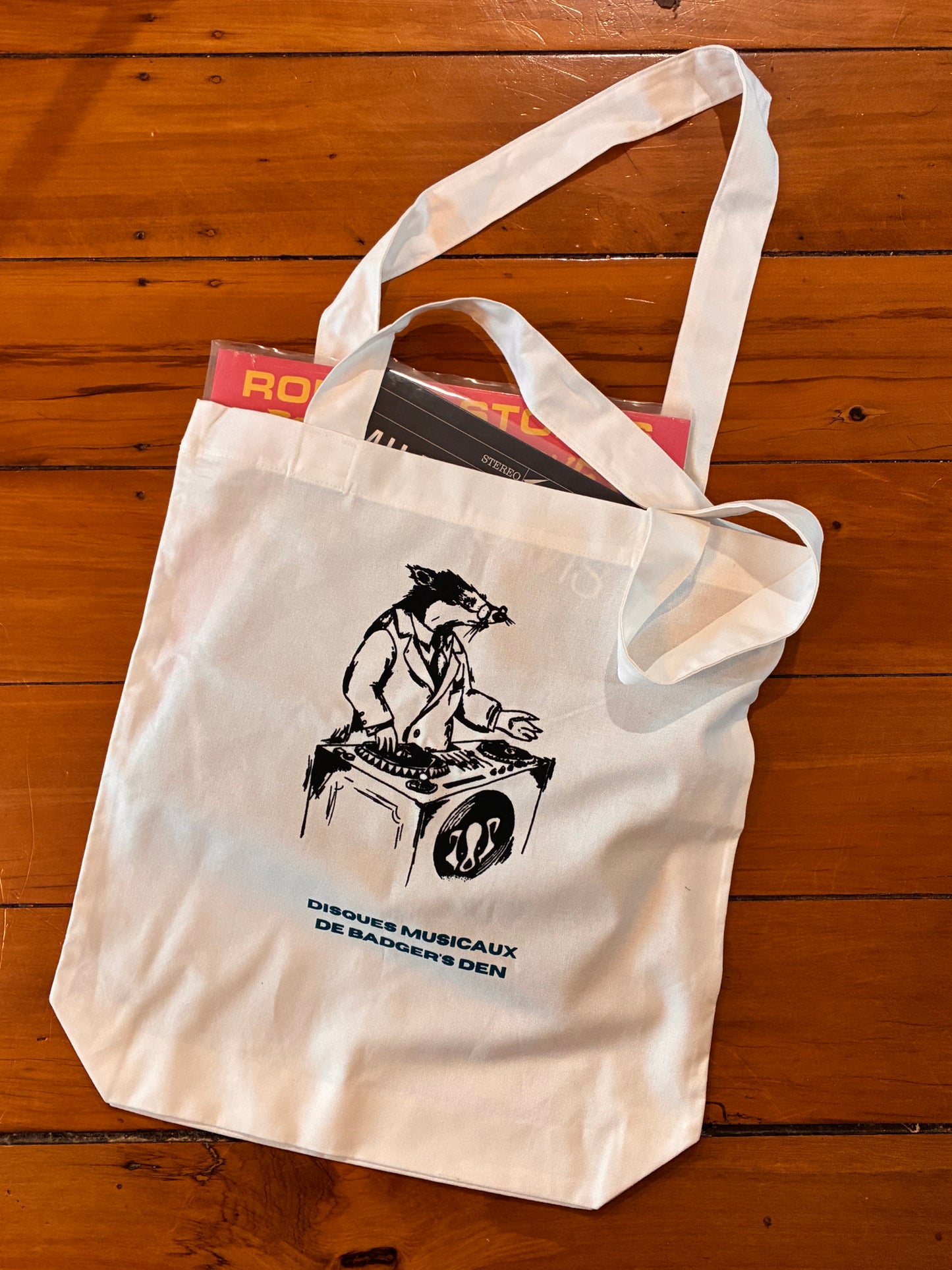 Badger's Den Records Tote Bag